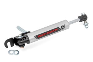 GMC Sierra 3500 HD Steering Stabilizer Kit - Rough Country - V2 - '16-'23